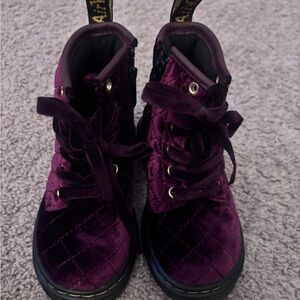 Plush Velvet Quilted Boots